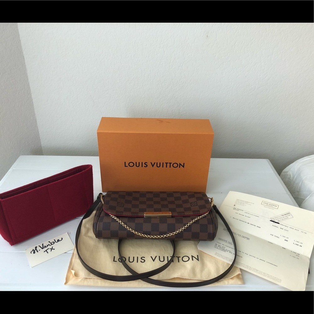 Louis Vuitton Favorite MM in Damier Ebene